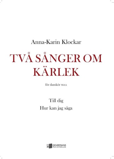 [512981] Tva sanger om kärlek