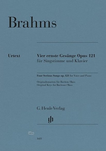 [513121] Vier ernste Gesänge op. 121
