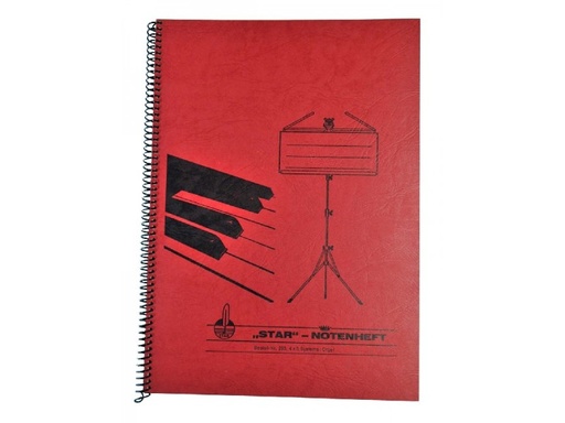 [513351] Notenheft A4 hoch 4x3 (Orgel)