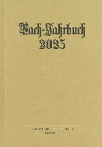 [513366] Bach-Jahrbuch 2025