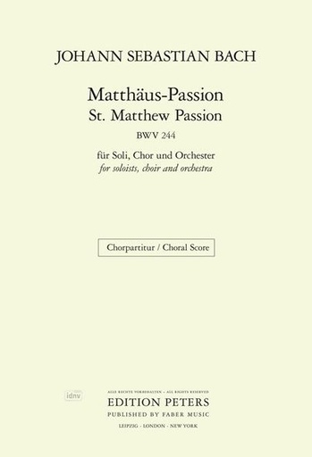 [513370] Matthäuspassion BWV 244