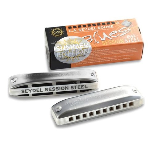 [513602] Seydel Blues Session Steel "Summer Edition" C-Dur - Mundharmonika
