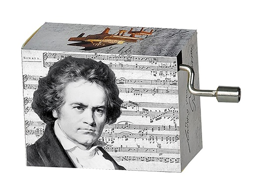 [513664] Musikbox / Spieluhr Beethoven (Portrait mit Noten)