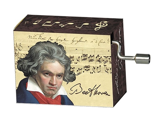 [513665] Musikbox / Spieluhr Beethoven (Portrait mit Signatur)