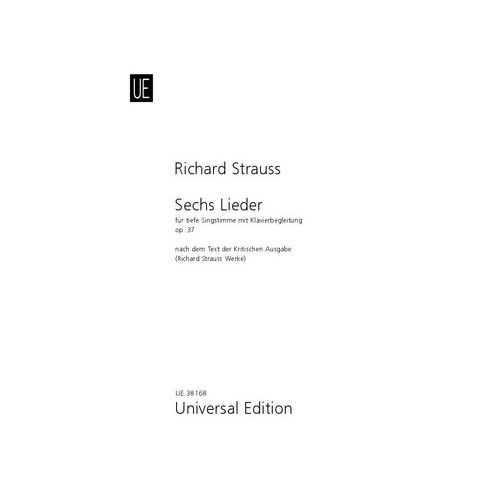 [513868] Sechs Lieder op. 27 - Tiefe Stimme