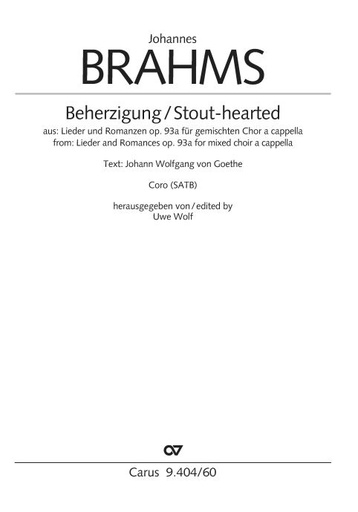 [513873] Beherzigung / Stout-hearted op. 93a/6