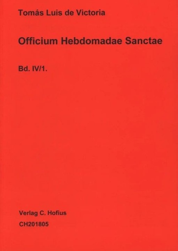 [514086] Officium Hebdomadae Sanctae