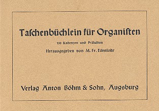 [55068] Taschenbüchlein für Organisten