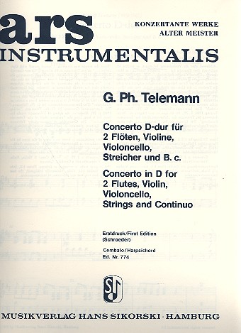 [200645] Konzert für 2 Flöten, Violine und Violoncello D-Dur