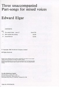 [183813] Three unaccompanied Part-songs for mixed voices
