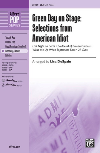 [248901] Green Day on Stage : Selections from American Idiot