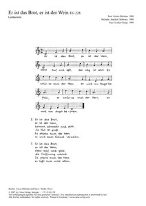 [212001] Er ist das Brot, EG 228