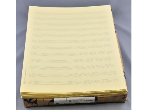 [326752] Notenpapier Star-Matt - 12 Systeme (5 Bögen)