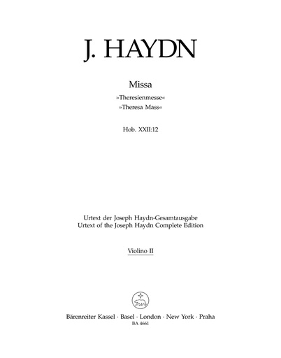 [102803] Theresienmesse, Hob. XXII:12