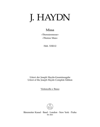 [102805] Theresienmesse, Hob. XXII:12