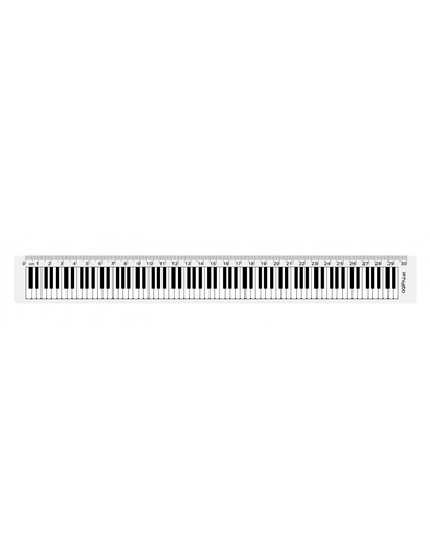 [271133] Ruler Keyboard 30cm transparent