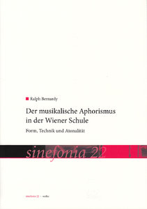 [291196] Der musikalische Aphorismus in der Wiener Schule