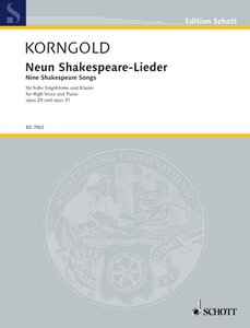 [6848] Neun Shakespeare-Lieder op. 29 und op. 31