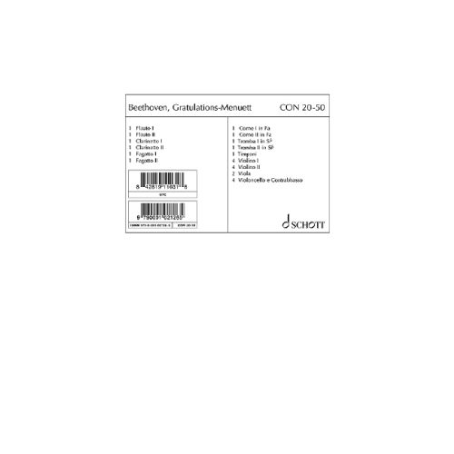 [216546] Gratulations Menuett op. posth