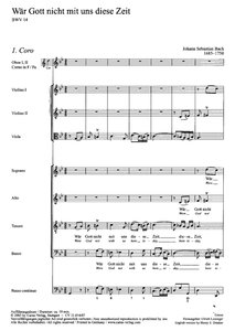 [217814] Wär Gott nicht mit uns diese Zeit, BWV 14