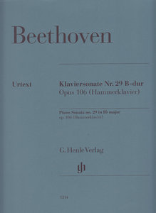 [HN-01314] Klaviersonate Nr. 29 B-Dur op. 106 (Hammerklavier)