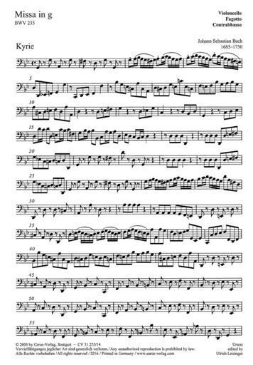 [102936] Missa g-moll, BWV 235