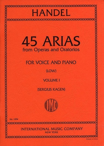 [74892] 45 Arien aus Opern und Oratorien Band 1