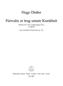 [178625] Fürwahr, er trug unsere Krankheit, op. 12/9